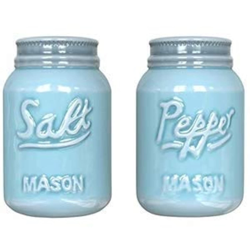 Vintage Blue Mason Jar Set