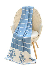 Load image into Gallery viewer, Nautical Reversible Cozy Oversized Throw
