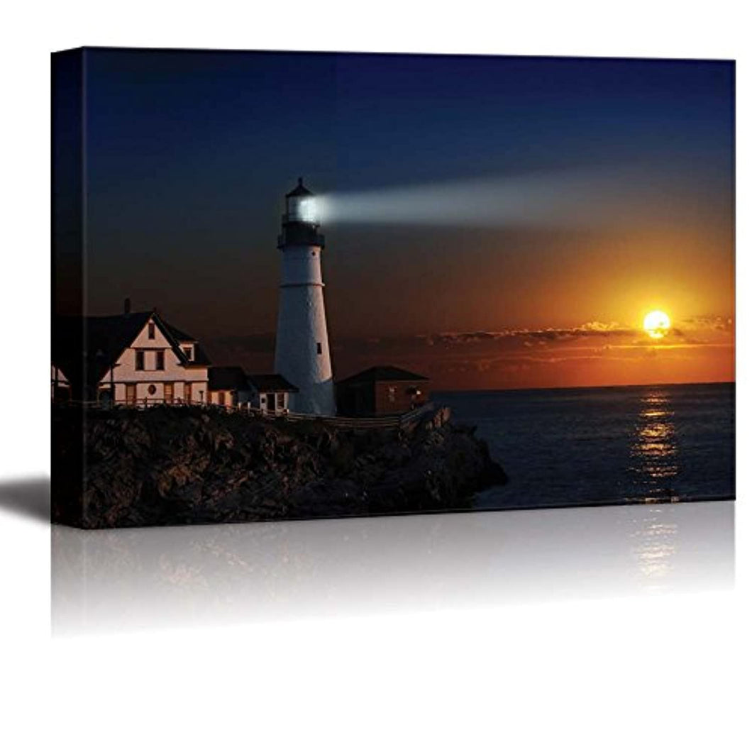 Portland Light House Canvas