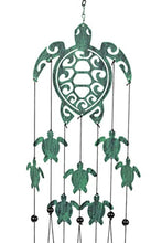 Load image into Gallery viewer, Rustic Sea Green Turtle Wind Chime
