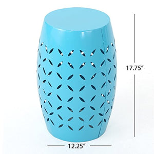 Outdoor Blue Side Table