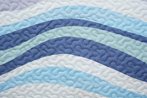 Blue Wave Bedding Set