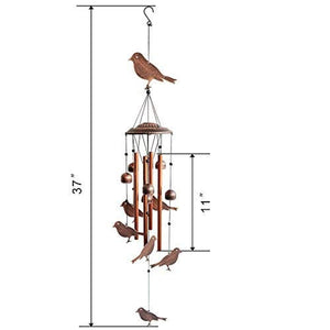 Bronze Bird Wind Chimes