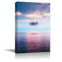 Load image into Gallery viewer, Purple Sunset Ocean Water Canvas
