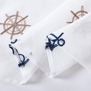 Sheer Anchor Curtains (Set of 2)