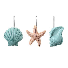 Load image into Gallery viewer, Seashell Shower Curtain Hooks (Set of 12)
