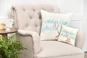 Salty Kisses & Starfish Wishes Throw Pillows