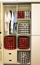 Load image into Gallery viewer, Round Flannel Storage Bins
