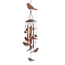 Load image into Gallery viewer, Bronze Bird Wind Chimes
