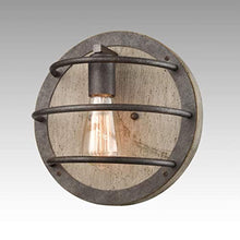 Load image into Gallery viewer, Wall Mounted Rustic Wooden Light Fixture
