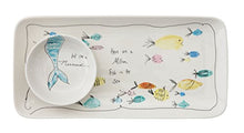 Load image into Gallery viewer, Fish Stoneware Matching Plate and Bowl
