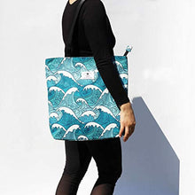 Load image into Gallery viewer, Waves Tote Bag
