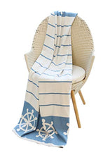 Load image into Gallery viewer, Nautical Reversible Cozy Oversized Throw
