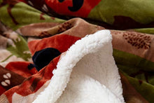 Load image into Gallery viewer, Patchwork Lodge Sherpa Blanket
