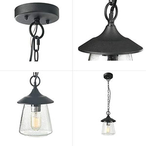 Glass Globe Outdoor Hanging Light