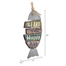 Load image into Gallery viewer, The Lake Is My Happy Place Wood Sign
