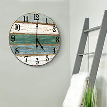 Load image into Gallery viewer, Wood Plank Beach Wall Clock
