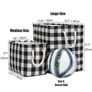 Square Flannel Storage Bins