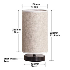 Linen Nightstand Lamps