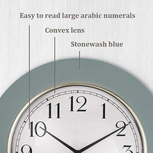 Load image into Gallery viewer, Teal Wall Clock
