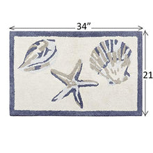 Load image into Gallery viewer, Blue Sea Life Bathroom Rugs
