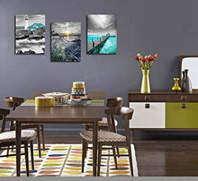 Load image into Gallery viewer, Teal &amp; Grey Coastal Pictures
