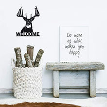 Load image into Gallery viewer, Metal Welcome Door Deer Sign
