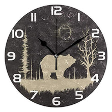 Load image into Gallery viewer, Bear Forest Clock
