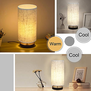 Linen Nightstand Lamps