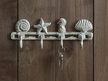 Load image into Gallery viewer, Vintage Iron Seashell Wall Mount Hooks
