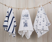 Load image into Gallery viewer, Nautical Anchor Hand Towels
