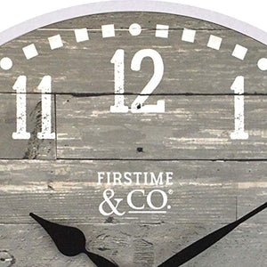 Rustic Grey Wall Clock