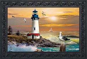 Sunset Lighthouse Doormat