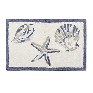 Blue Sea Life Bathroom Rugs