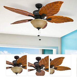 Tropical Wood Leaf Fan