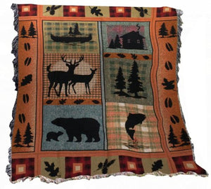 Wild Life Tapestry Throw