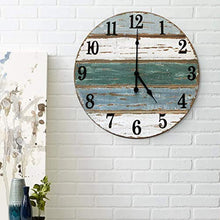 Load image into Gallery viewer, Wood Plank Beach Wall Clock
