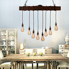 Load image into Gallery viewer, Rustic Black Wood Hanging Lights
