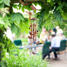 Load image into Gallery viewer, Bronze Bird Wind Chimes
