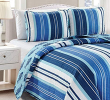 Load image into Gallery viewer, Blue Stripe Bedding
