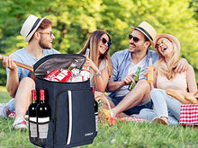 Load image into Gallery viewer, Beach Backpack Coolers  (Holds up to 30 Cans and Side Pockets can hold Bottles of Wine)
