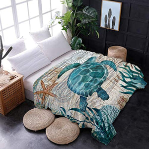 Sea Turtle Fleece Blankets