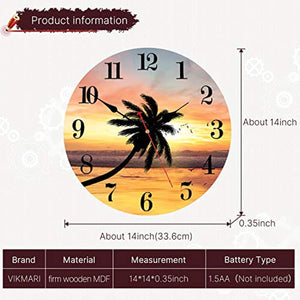 Beach Sunset Wall Clock