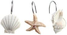 Load image into Gallery viewer, Seashell Shower Curtain Hooks (Set of 12)
