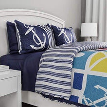 Load image into Gallery viewer, Blue Anchor Bedding Set
