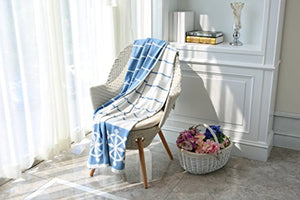 Nautical Reversible Cozy Oversized Throw