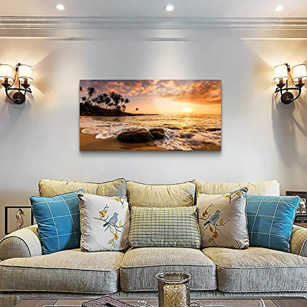 Sunset Ocean Canvas