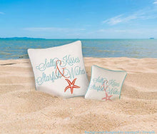 Load image into Gallery viewer, Salty Kisses &amp; Starfish Wishes Throw Pillows
