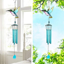 Load image into Gallery viewer, Glass Hummingbird Wind Chime
