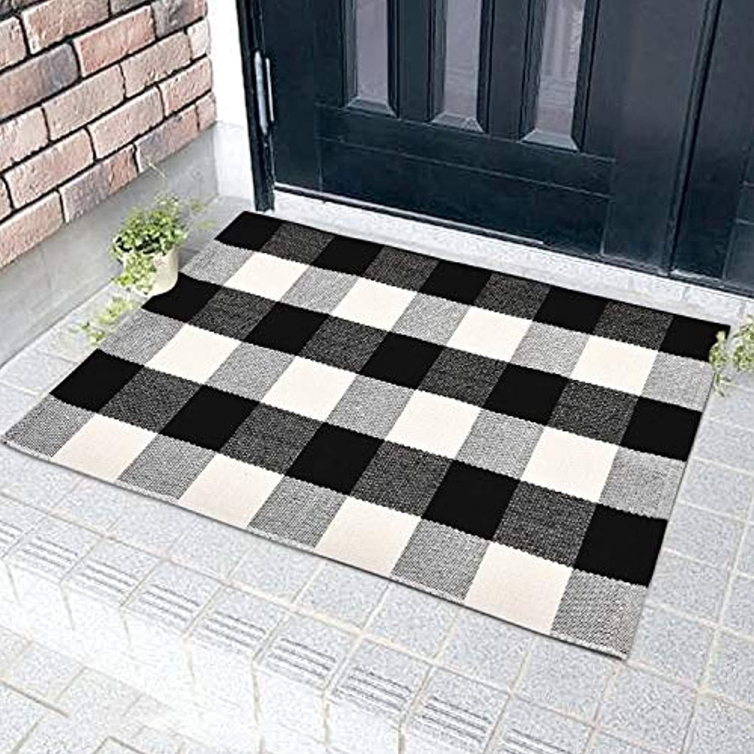 Plaid Indoor Outdoor Mats 2' X 3'